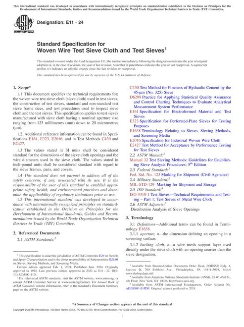ASTM E11-24