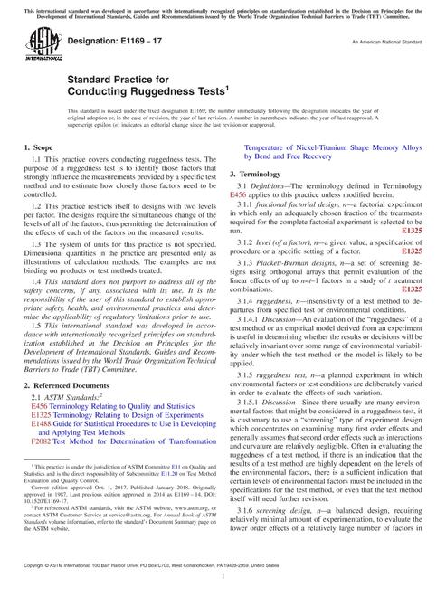 ASTM E1169-17