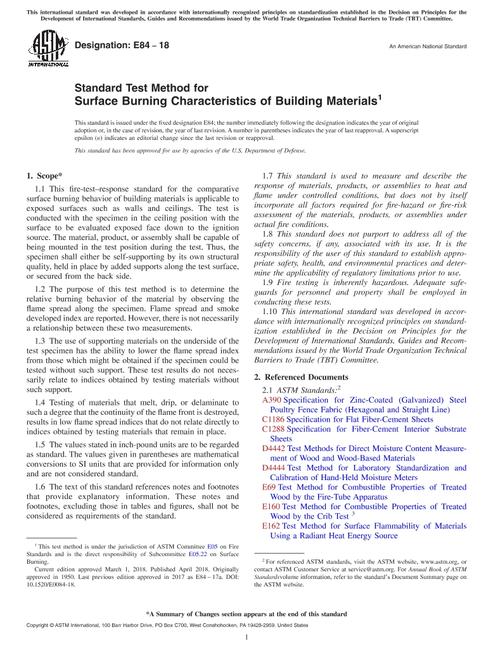 ASTM E84-18