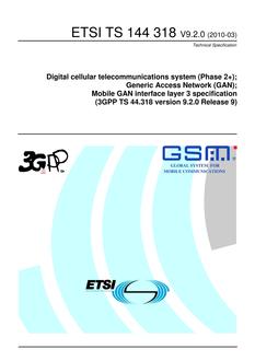 ETSI TS 144 318