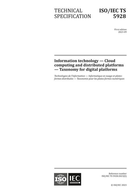 ISO/IEC TS 5928:2023