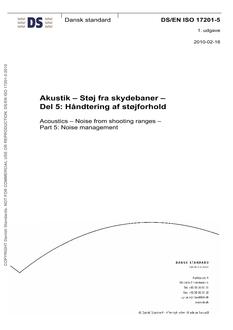 DANSK DS/EN ISO 17201-5