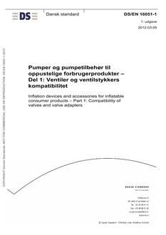DANSK DS/EN 16051-1