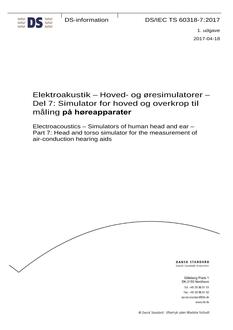 DANSK DS/IEC TS 60318-7