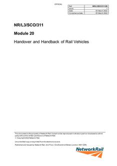 NR NR/L3/SCO/311/20 ISSUE 1
