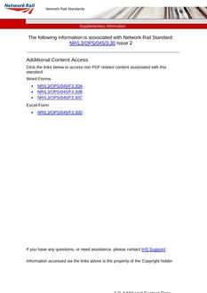 NR NR/L3/OPS/045/3.30 ISSUE 2