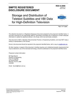 SMPTE RDD 8
