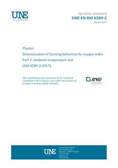 AENOR UNE-EN ISO 4589-2