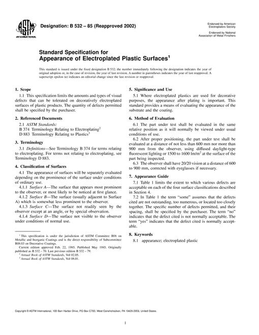ASTM B532-85(2002)