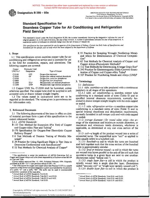 ASTM B280-93a