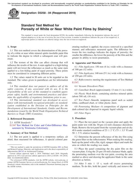 ASTM D3258-04(2019)