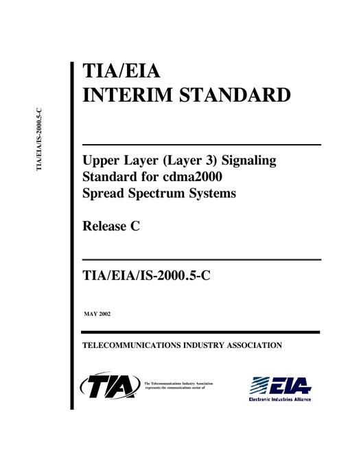 TIA TIA/EIA/IS-2000.5-C
