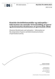 DANSK DS/CEN/TR 18010