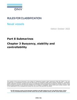 DNV DNV-RU-NAVAL PART 8 CHAPTER 3