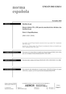 AENOR UNE-EN ISO 11363-1