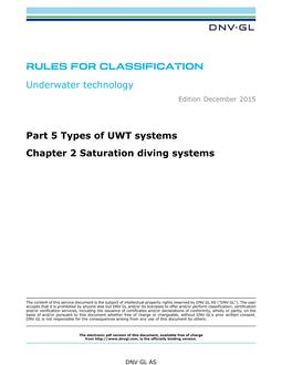 DNV DNVGL-RU-UWT PART 5 CHAPTER 2