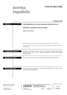 AENOR UNE-EN ISO 11426