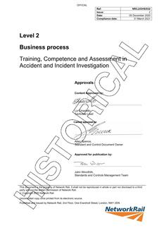 NR NR/L2/OHS/032 ISSUE 2