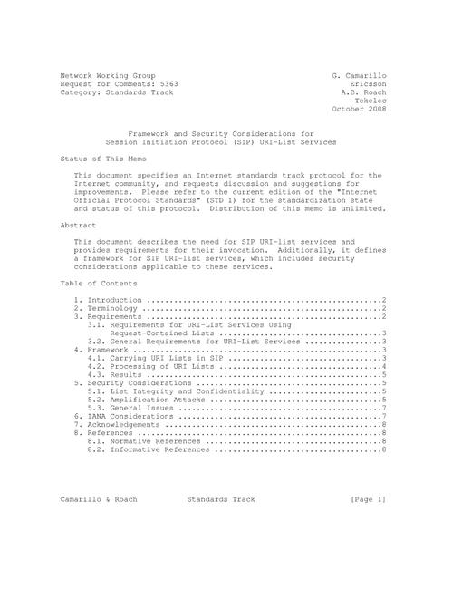 IETF RFC 5363