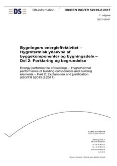 DANSK DS/CEN ISO/TR 52019-2