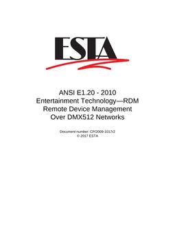 ESTA E1.20