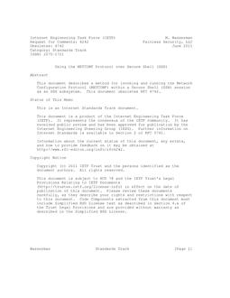 IETF RFC 6242