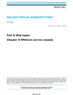 DNV DNVGL-RU-SHIPS PART 5 CHAPTER 9