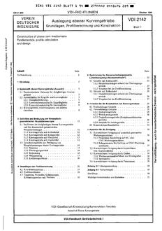 VDI VDI 2142 BLATT 1
