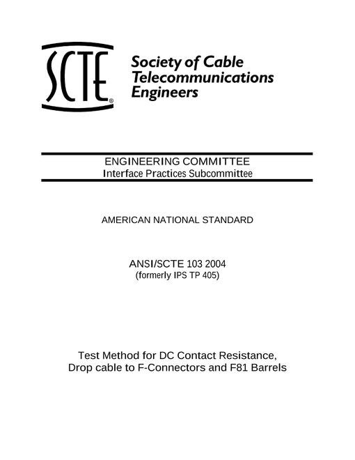 SCTE 103 2004