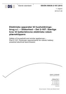 DANSK DS/EN 50636-2-107