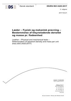 DANSK DS/EN ISO 2420