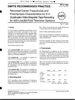 SMPTE RP 6