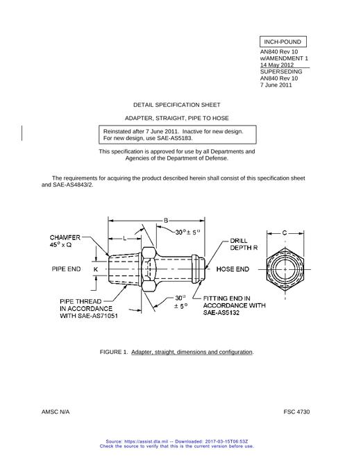 AN AN840 Revision 10 Amendment 1 (amendment incorporated)