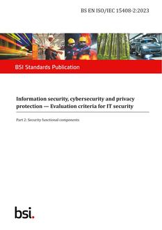 BS EN ISO/IEC 15408-2:2023