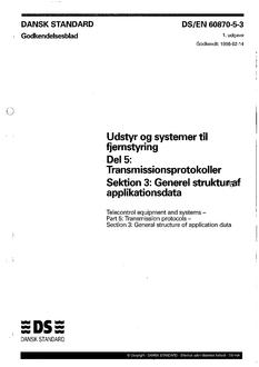 DANSK DS/EN 60870-5-3