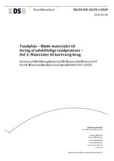 DANSK DS/EN ISO 10139-1