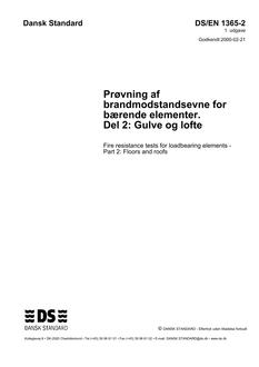 DANSK DS/EN 1365-2