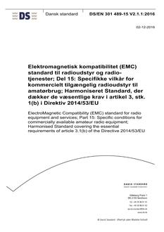 DANSK DS/EN 301 489-15 V2.1.1