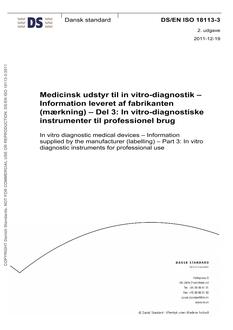 DANSK DS/EN ISO 18113-3