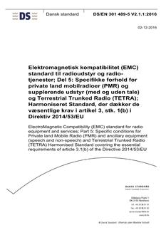 DANSK DS/EN 301 489-5 V2.1.1