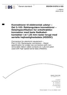 DANSK DS/EN 61076-3-103