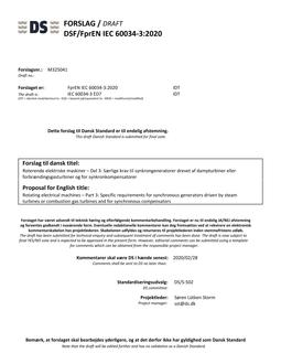 DANSK DSF/FPREN IEC 60034-3