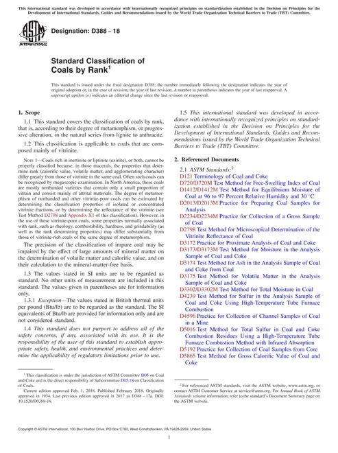 ASTM D388-18