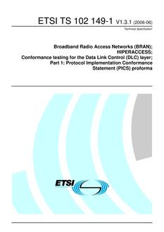 ETSI TS 102 149-1
