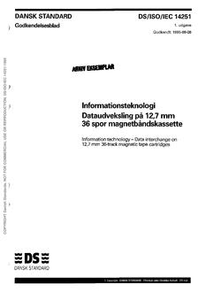 DANSK DS/ISO/IEC 14251