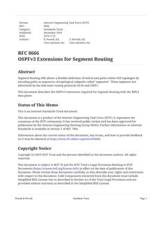 IETF RFC 8666