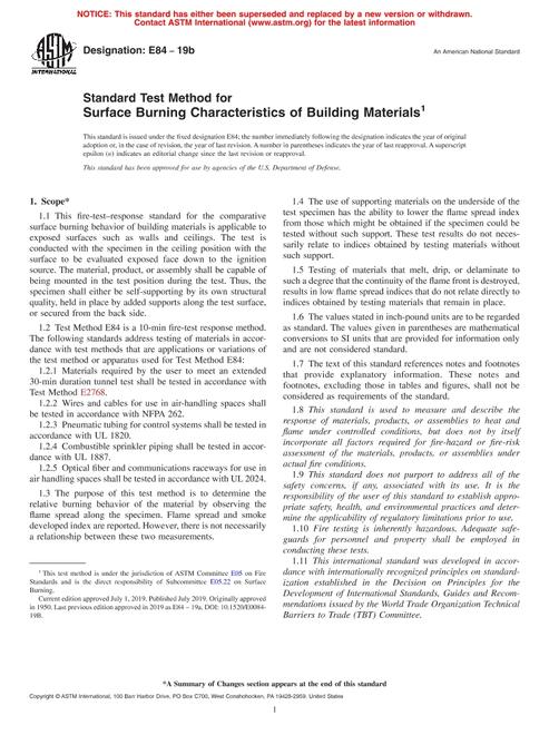 ASTM E84-19b