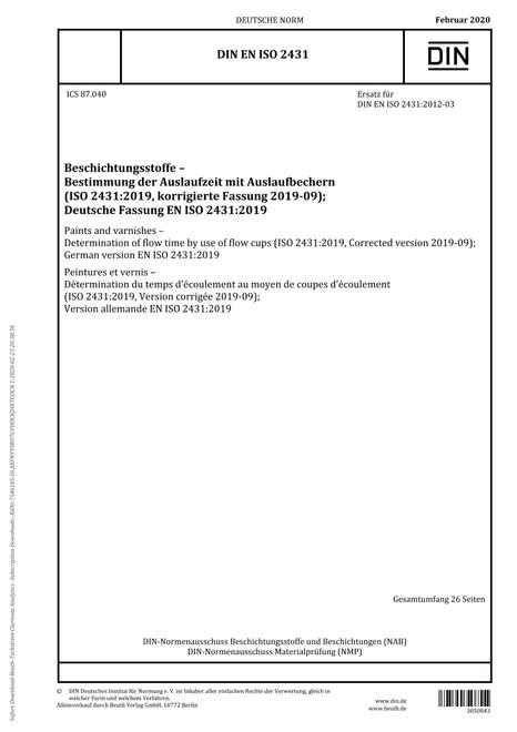 DIN EN ISO 2431