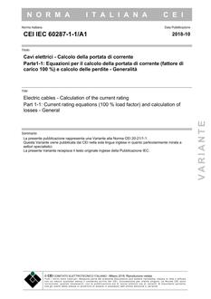 CEI IEC 60287-1-1/A1