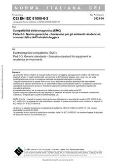CEI EN IEC 61000-6-3